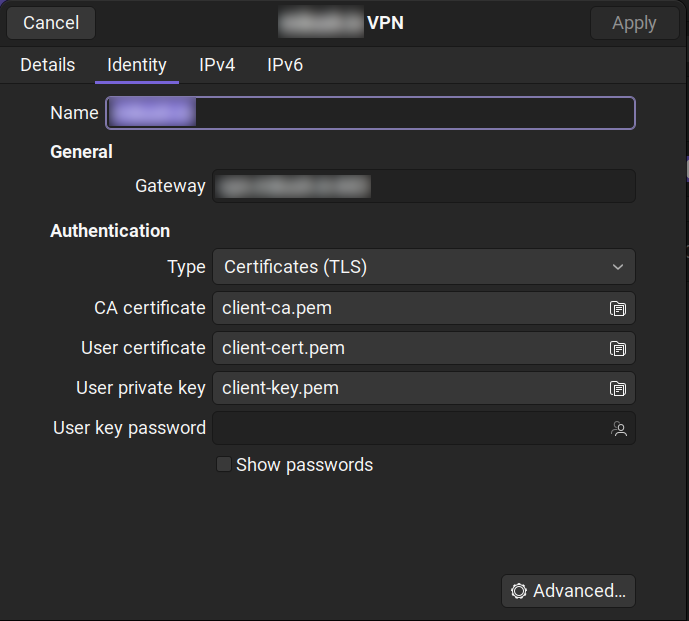 VPN tunnelling for ipv6 only providers